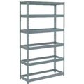 Global Equipment Extra Heavy Duty Shelving 48"W x 12"D x 96"H With 6 Shelves, No Deck, Gray 717279